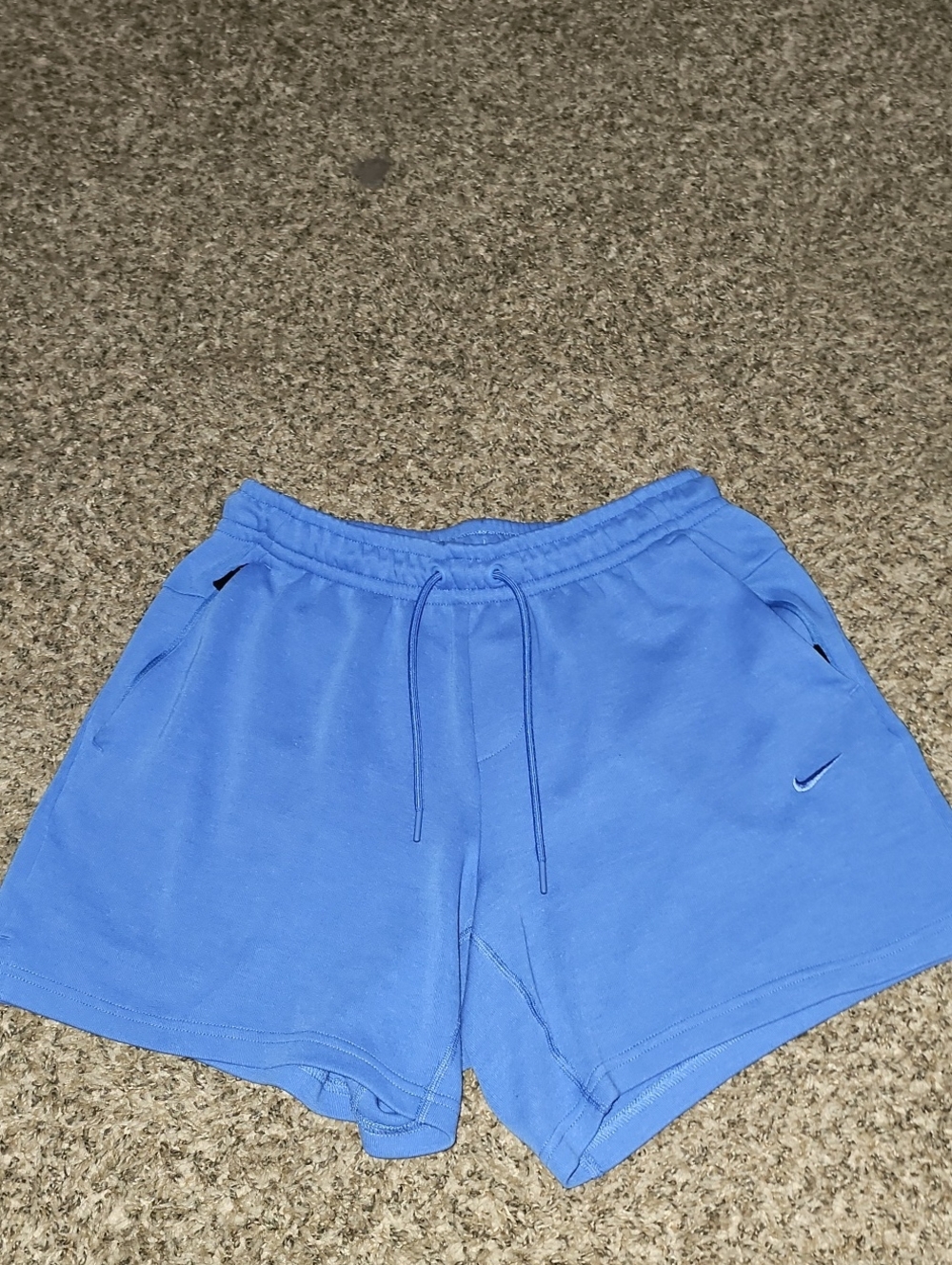 Nike Dri Fit Womens Sz Small Active Sweat Shorts! Blue/purple!